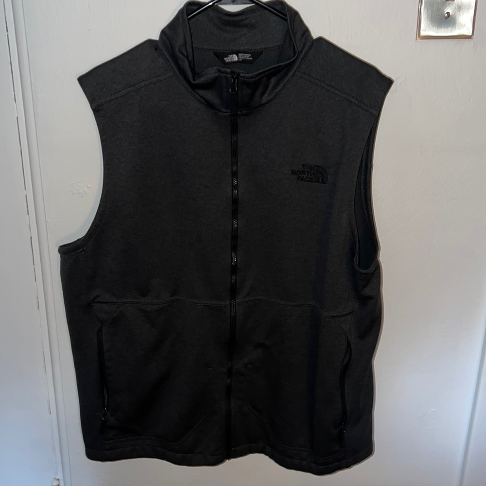 North Face, Heather Gray/Black, L